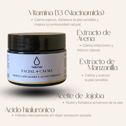 Crema facial +Calma  50g