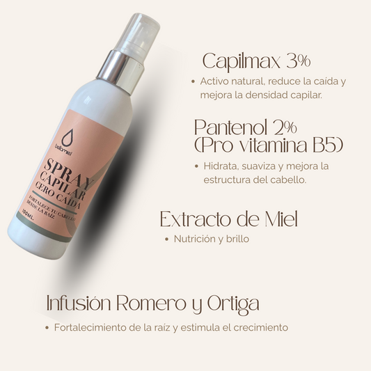 Spray Capilar Cero Caída - Romero y Ortiga  100ml
